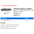 thumbnail image 2 of Right Exhaust Manifold - Compatible with 1975 - 1984 Chevy C20 7.4L V8 1976 1977 1978 1979 1980 1981 1982 1983, 2 of 2