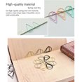 thumbnail image 2 of 30 Pieces Paper Clip Cute Water Drop Shape Simple Paper Clip Style Solid Color Office School Note Book Photo Clamp Bookmark Silver, 2 of 9