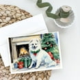thumbnail image 2 of American Eskimo Christmas Greeting Cards and Envelopes Pack of 8 7 in x 5 in, 2 of 3