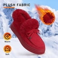 thumbnail image 2 of Flat Boots Warm Durable Shoes Casual  Fur Lining Ankle Snow Boots Loafer Flats Platform Thick Plush Shoes for Women, 2 of 13