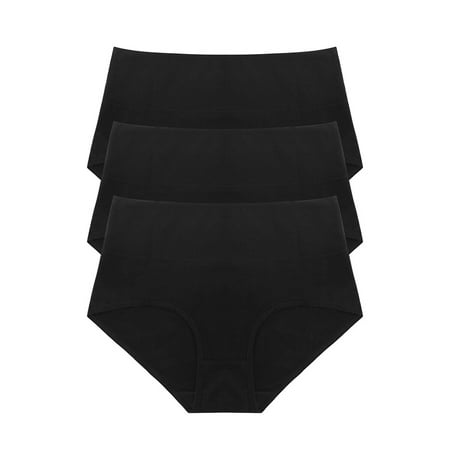 

High Waist Briefs Underwear for Women Seamless Panties 3 Pack