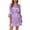 Purple, variant on Spencer Women's Pure Short Silk Robes Bridesmaid Bride Party Satin Robes Sleepwear Loungewear Bathrobes S-2XL