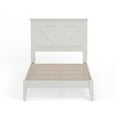 thumbnail image 3 of Farmhouse Solid Wood Platform Bed in Twin - Gloss White, 3 of 8