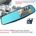 Car rearview mirror driving recorder front and rear single and double
