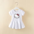 thumbnail image 3 of Nuevos vestidos Kawaii Sanrio Y2K de algodón para niños, Vestido corto de dibujos animados de Hello Kitty, Vestido de manga corta de verano, bonito abrigo para niños, regalo de Chica de Anime, 3 of 5