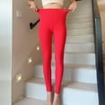 thumbnail image 5 of ALLLIST Pajamas Ladie Fleece Winter Pants Bottoms Cozy Red Plain Home Clothes Loungewear Women, 5 of 5
