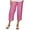 Hot Pink, variant on IDALL Capri Pants for Women Linen Pants Women Women Fashion Solid Color Cotton Flax Elastic Long Pants Beach Leisure Trousers Lounge Pants Women Summer Pants Gray S