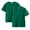Green, variant on HAOTAGS Toddler Boys Girls 2 Pack T-shirt Solid Color, Casual Summer Short Sleeve Cotton Top Brown Size 3-4Years