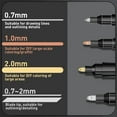 thumbnail image 4 of 1/2/3/4Pcs Chrome Mirror Marker Pen, 0.7mm 1mm 2mm DIY Reflective Paint Pen, Permanent Gold Silver Copper Marker Model Painting, 4 of 7