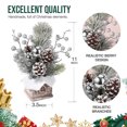 thumbnail image 3 of Ayieyill Small Christmas Tree, Artificial Mini Tabletop Christmas Decorations with Christmas Ornaments, for Home Party Thankgivings Christmas Decor Indoor, Silver, 3 of 9
