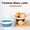 Blue, variant on Foldable Water Ladle, Collapsible Silicone Kitchen Scoop for Rice Washing, Space Saving Multipurpose Dipper for Home