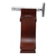 thumbnail image 5 of Soporte de madera para brochas de afeitar, color vino tinto, con base antideslizante para brochas de afeitar de tamaño estándar., 5 of 14