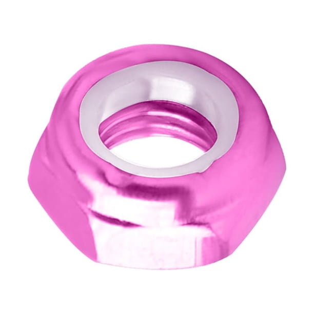 Speravity Accesorios de bloqueo de tuerca de monopatín, piezas de monopatín, ajuste modificado, pieza de Hardware de Color sólido firme, Herramientas y ferretería Rojo