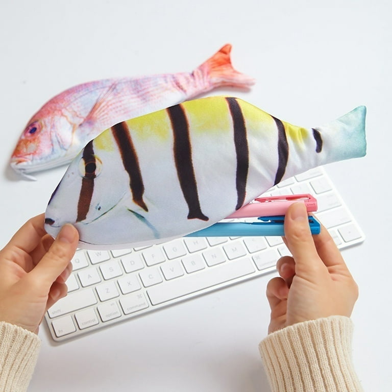 Vikakiooze Simulation Crucian Fish Pencil Case Creative Pencil Case  Stationery Box for Back-to-School