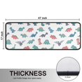thumbnail image 5 of Kitchen Rugs Sets Of 2,Colorful Dinosaur Assortment Pattern Anti Fatigue Kitchen Mat Rugs Non Slip Washable,Decorative Kitchen Floor Mats for Kitchen,Sink,Laundry,17"x47"+17"x47", 5 of 5