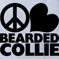 thumbnail image 2 of CafePress - Peace Love Bearded Collie - Cute Infant Baby Football Bodysuit, 2 of 3