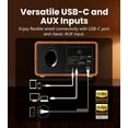 thumbnail image 4 of Restored Edifier S300 Hi-Fi Tabletop Speaker, Hi-Res Audio LDAC for Wireless Multi-Room & Stereo Pairing, 80W Power Works with AirPlay 2 Bluetooth 5.4 USB-C AUX Inputs, Retro Design with Remote (Refurbished), 4 of 10