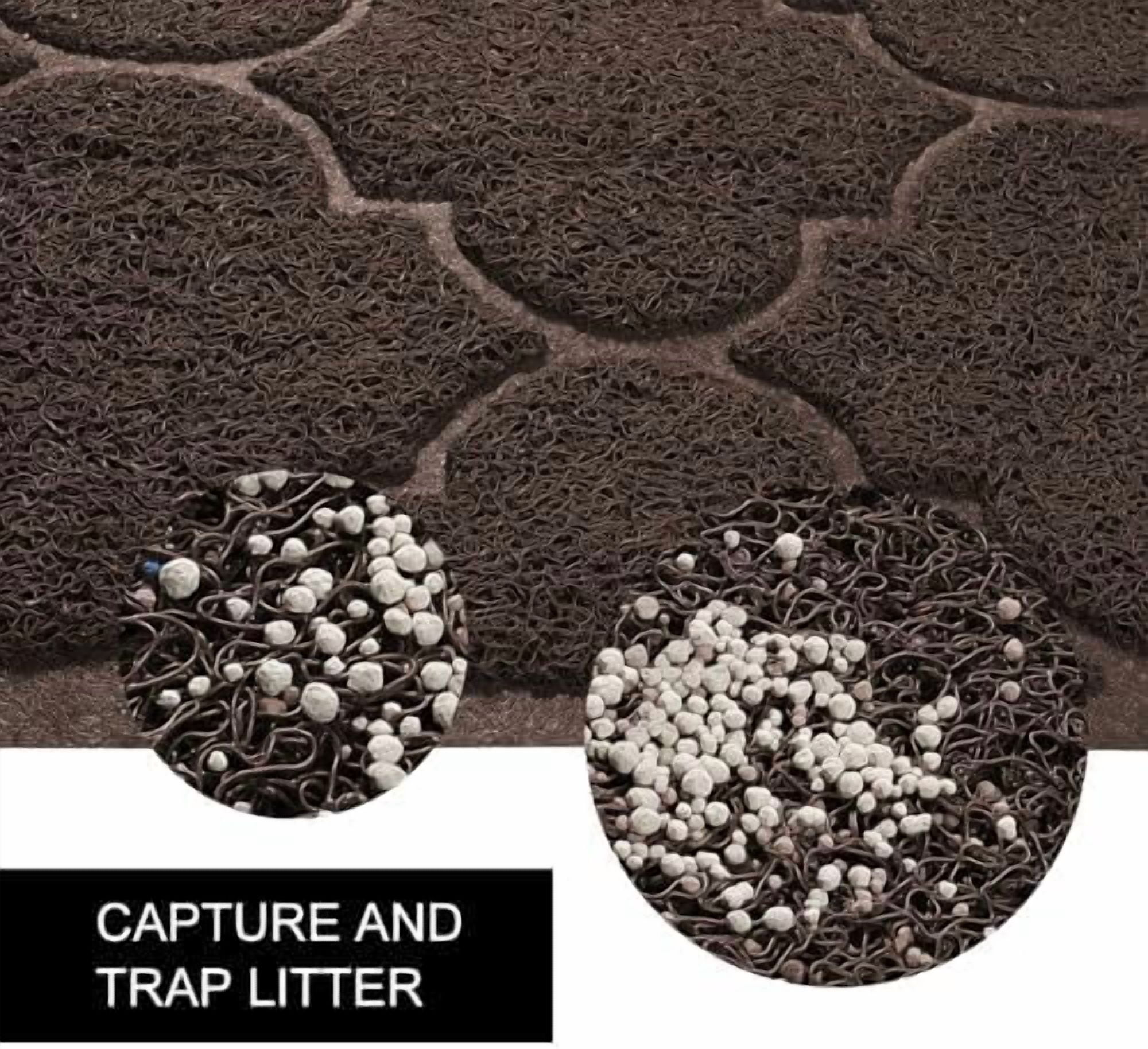 LittleTiger Cat Litter Mat, XL Super Size, Phthalate Free, Easy to Clean, 46x35 Inches, Durable, Soft on Paws, Large Litter Mat. Brown