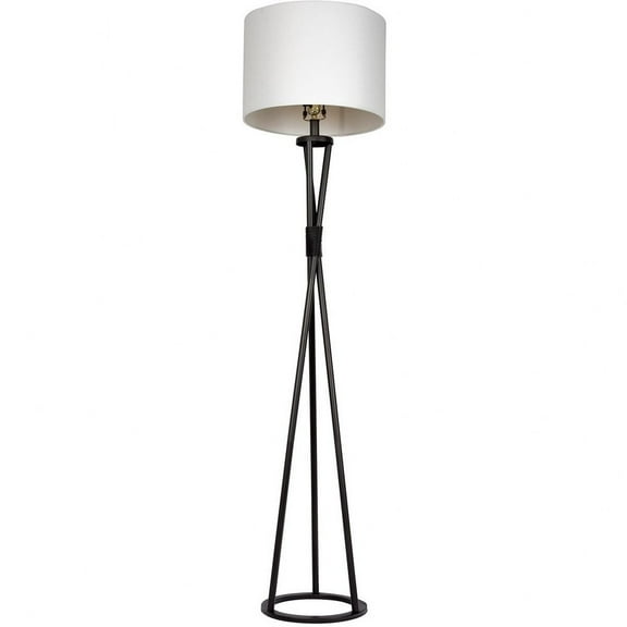 Litex Craftmade Tri-pod Floor Lamp Flat Black