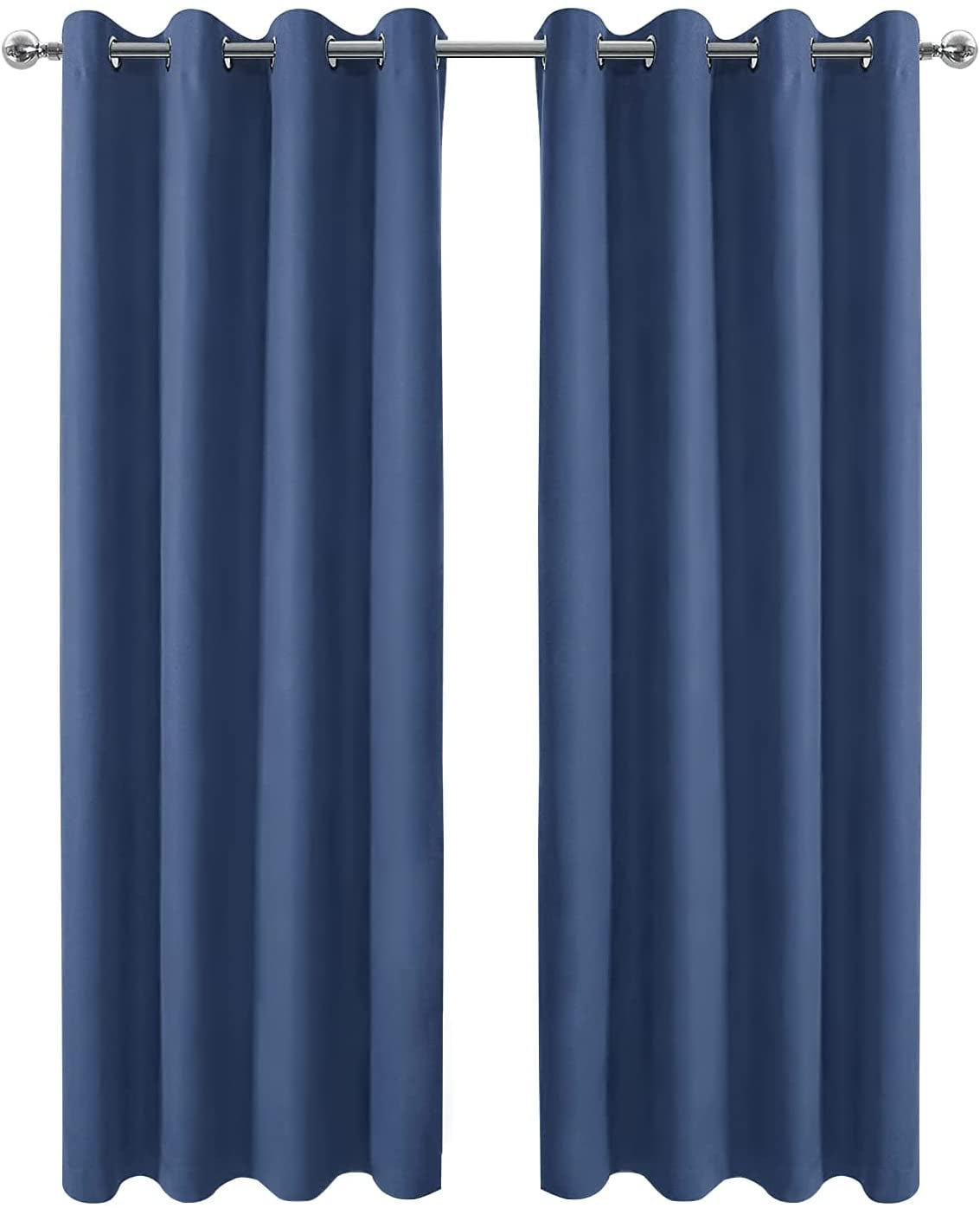 Pro Space Blackout Curtains Grommet Thermal Insulated Curtains Room Darkening Curtains