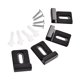 thumbnail image 4 of Kit de 4 clips para soporte de espejo con accesorios de fácil instalación para espejos de pared. Negro L, 4 of 9