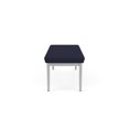 thumbnail image 5 of Lenox Steel Reception Waiting Room 3-Seat Bench / Silver Steel / Navy Blue, 5 of 5
