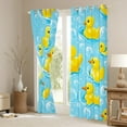 thumbnail image 3 of Feelyou Cute Yellow Duck Black Out Curtains for Child, Kawaii Cartoon Curtains Pack of 2 (42x63 Each), Summer Ocean Animal Bedroom Curtains, Window Curtains Decor, 3 of 6