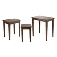 thumbnail image 5 of Pemberly Row 3-Piece Transitional Solid Wood Nesting Tables in Antique Walnut, 5 of 9