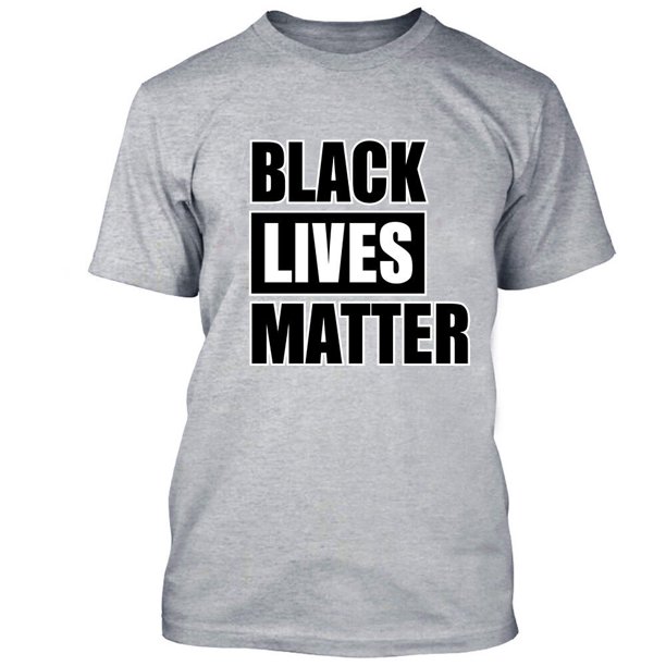 Robijn Bedreven Verschrikkelijk Black Lives Matter Sport Gray Man Tee T-shirt Anti Racism Protest Medium -  Walmart.com