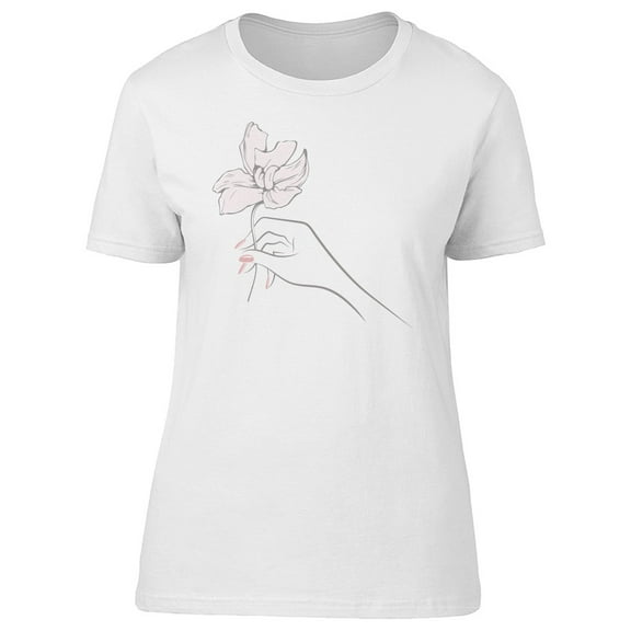 Flower In Hand Art Tee Women's -Image by Shutterstock