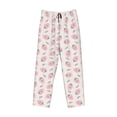thumbnail image 4 of Xecao Floral Strawberr Men's Straight Lounge Pajama Pants: The Ultimate in Comfortable Sleepwear, 4 of 9