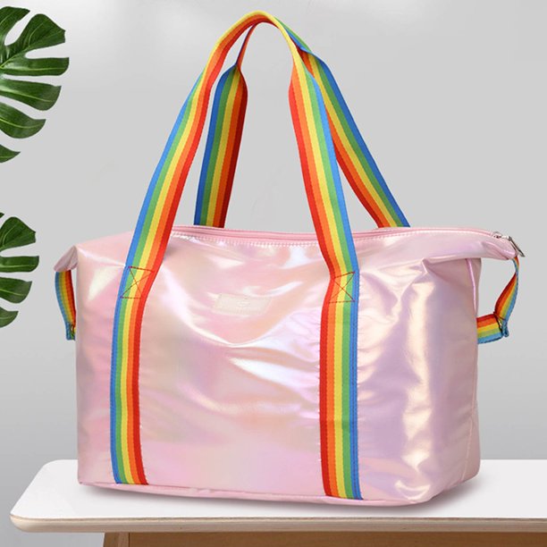 Xihbxyly Bolsa de Viaje Deportiva, Bolsa de Gimnasio Multifuncional con Compartimento para Artículos Húmedos, Diseño Ligero y Plegable, Ideal para Vacaciones, Playa, Fitness, para Hombres y Mujeres,