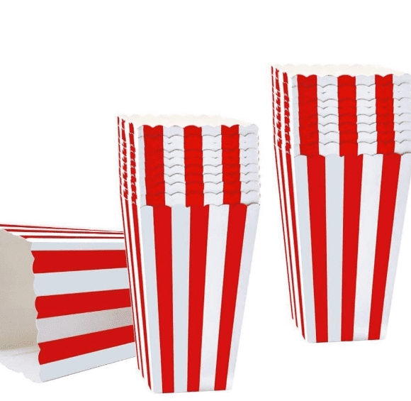 Small Paper Popcorn Containers Great for Home Movie Theater Carnival Party Colorful Striped Popcorn Boxes Bekith 120 Pack Movie Party Popcorn Boxes