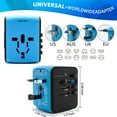 thumbnail image 2 of BallsFHK Universal Travel Adapter One International Power Adapter Charger For Australia, US, UK, EU, 2 of 4