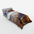 thumbnail image 3 of Ambesonne Nautical Bedding Set 4 Pcs, Romantic Honeymoon, Queen, Marigold Bluegrey, 3 of 3