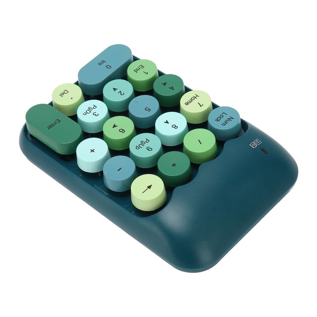 Clavier Numérique Couleur Rétro de 2,4 GHz, Clavier à 18 Touches avec Récepteur USB, Extensions de Clavier de Comptabilité Financière Portables pour Ordinateur Portable