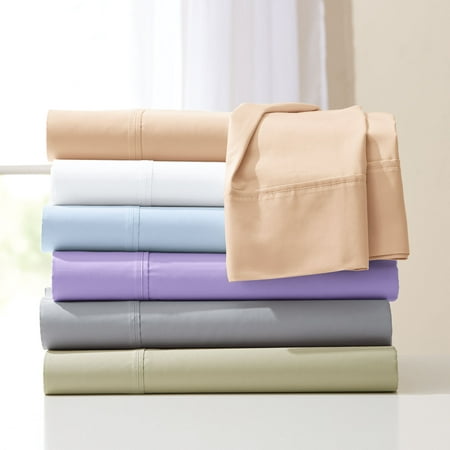 Brylanehome Bed Tite 500-Tc Pure Cotton Sheet Set - Full  Lilac Brylanehome Bed Tite 500-Tc Pure Cotton Sheet Set - Full  Lilac.Now in a new soft color palette! These sheets won’t shift  slip  or bunch up. Our Bed Tite™ fitted sheet stretches at top and bottom to give a smooth  seamless fit to any mattress between 7  and 20 . You ll enjoy this sheet set in an all-season  500-thread count weave. Fits mattresses 7 -20 100% cottonMachine washImported Full sheet set includes:One 81 W x 96 L flat sheetOne 54 W x 75 L fitted sheet with 16  deep pocketTwo 20  W x 30 L standard pillowcases Queen sheet set includes:One 90  W x 102 L flat sheetOne 60  W x 80 L fitted sheet with 16  deep pocketTwo 20  W x 30 L standard pillowcases King sheet set includes:One 108 W x 102  L flat sheetsOne 78 W x 80  L fitted sheet with 16  deep pocketTwo 20 W x 40 L king pillowcases. ABOUT THE BRAND: Making Homes Beautiful. Since 1998  BrylaneHome has been dedicated to offering colorful comfort  classic design with a twist and outstanding value—so you can furnish your home with unique personal style. From easy updates to classic pieces to invest in  we provide solutions for every room. We strive to help you create a home you love to live in  at a price you can live with. BrylaneHome—Be Colorful. Be Comfortable. Be Home.