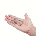 thumbnail image 2 of [Halloween] Nine-Ring Puzzle Intelligence Buckle Lock - Novelty & Gag Toy, Educational Metal Puzzle Game Set, Unlock Iron Chain Toy, Magic Party Toy, Intelligence Development, Problem-Solving, Critica, 2 of 5