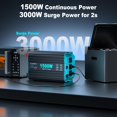 thumbnail image 4 of Inversor LANDERPOW de onda sinusoidal pura de 1500 W con 3 tomacorrientes de CA, 4 of 9