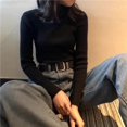 thumbnail image 1 of Pull Col Roulé Femme Automne Ajusté style western Amincissant Pull-Over, 1 of 4