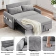 thumbnail image 3 of Momspeace 55.1" Sofa Bed with Pull Out Sofa Bed Sleeper Sofa Couch Adjsutable Backrest Loveseats Couches for Living Room - Gray, 3 of 8