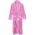 thumbnail image 3 of Womens Fleece Bathrobe - ShaWl Collar Soft Plush Robe Spa Robe, 3 of 5