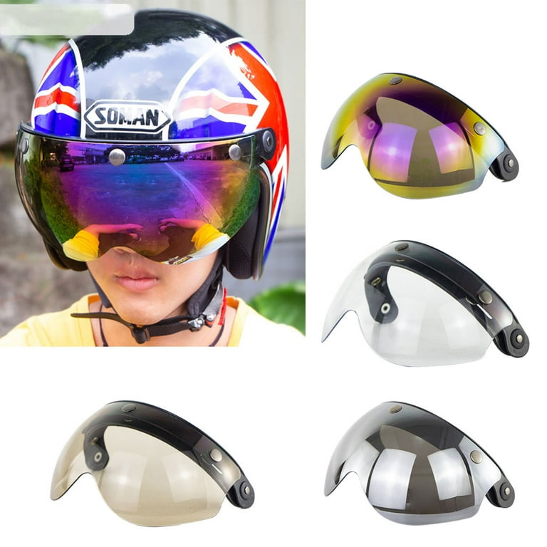 Dark Smoke Bubble Shield Visor For TORC T50 Full Face Motorcycle Helmet