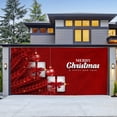 thumbnail image 1 of ¡Liquidación! Tapiz navideño VISALY para puerta de garaje, decoración de fondo para fiestas navideñas, tela colgante a juego, varios tamaños., 1 of 6