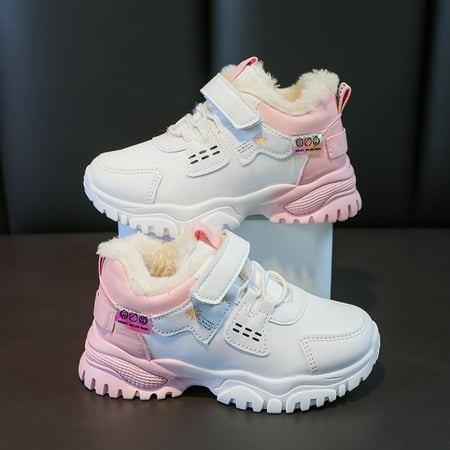 

Toddler Kids Girls Magic Appliques Teddy Autumn Winter Sports Running Shoes