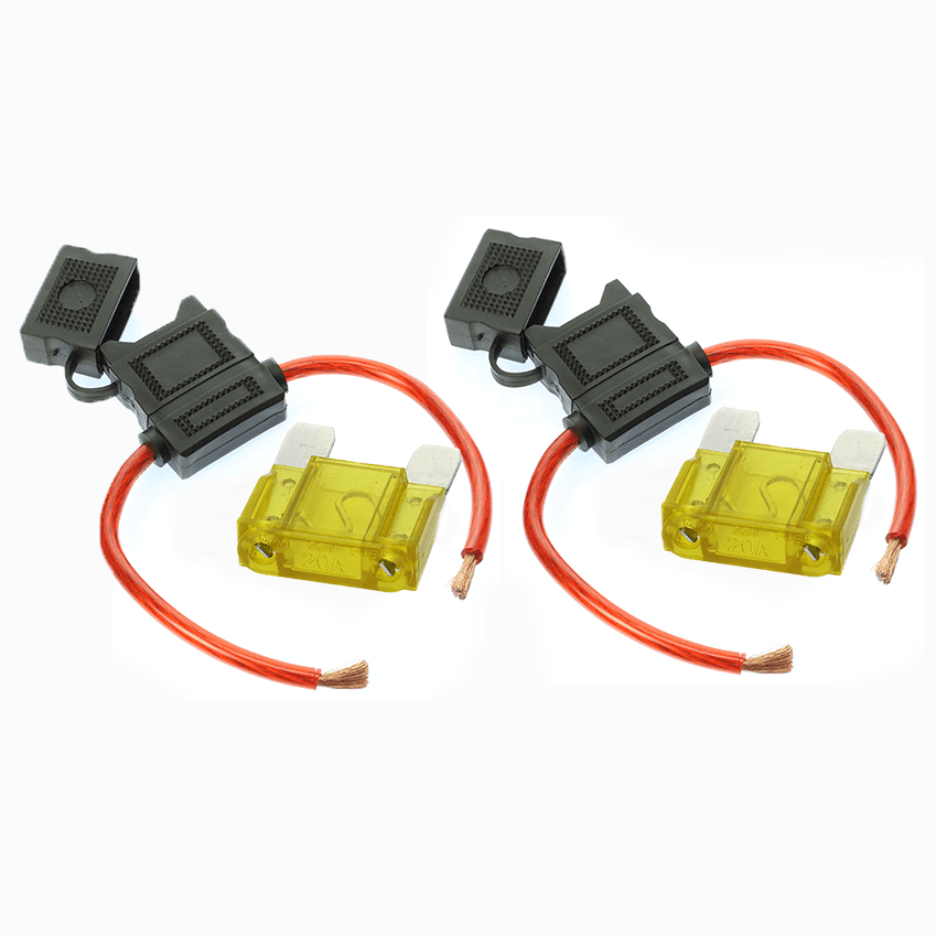 8 Gauge MAXI Inline Fuse Holder Fuseholder with cover & 30 Amp Fuse (20