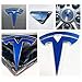 thumbnail image 3 of Logo Decal Wrap for Tesla Model S, Facelift, 14-pc Set (Gloss Blue), 3 of 4