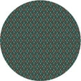 thumbnail image 1 of Ahgly Company Machine Washable Indoor Round Transitional Green Area Rugs, 4' Round, 1 of 7