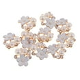 thumbnail image 2 of GUOOL 10 Pcs Perles Strass Fleur Bouton Strass flatback Ornements 20x19x8mm, 2 of 9