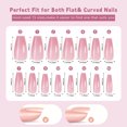 thumbnail image 4 of 5 Colors Soft Gel Nail Tips Pre-applied Base Coat & Tip Primer Pre-made Fake Nails 15 Sizes False Nail Tips for Nail Art DIY, 4 of 7